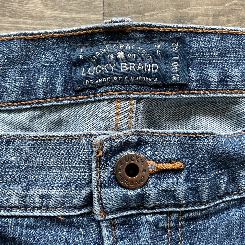 40x32 Lucky Brand 221 Original Straight Jeans Men’s Blue Denim Stretch 7MP1913 - Picture 6 of 13